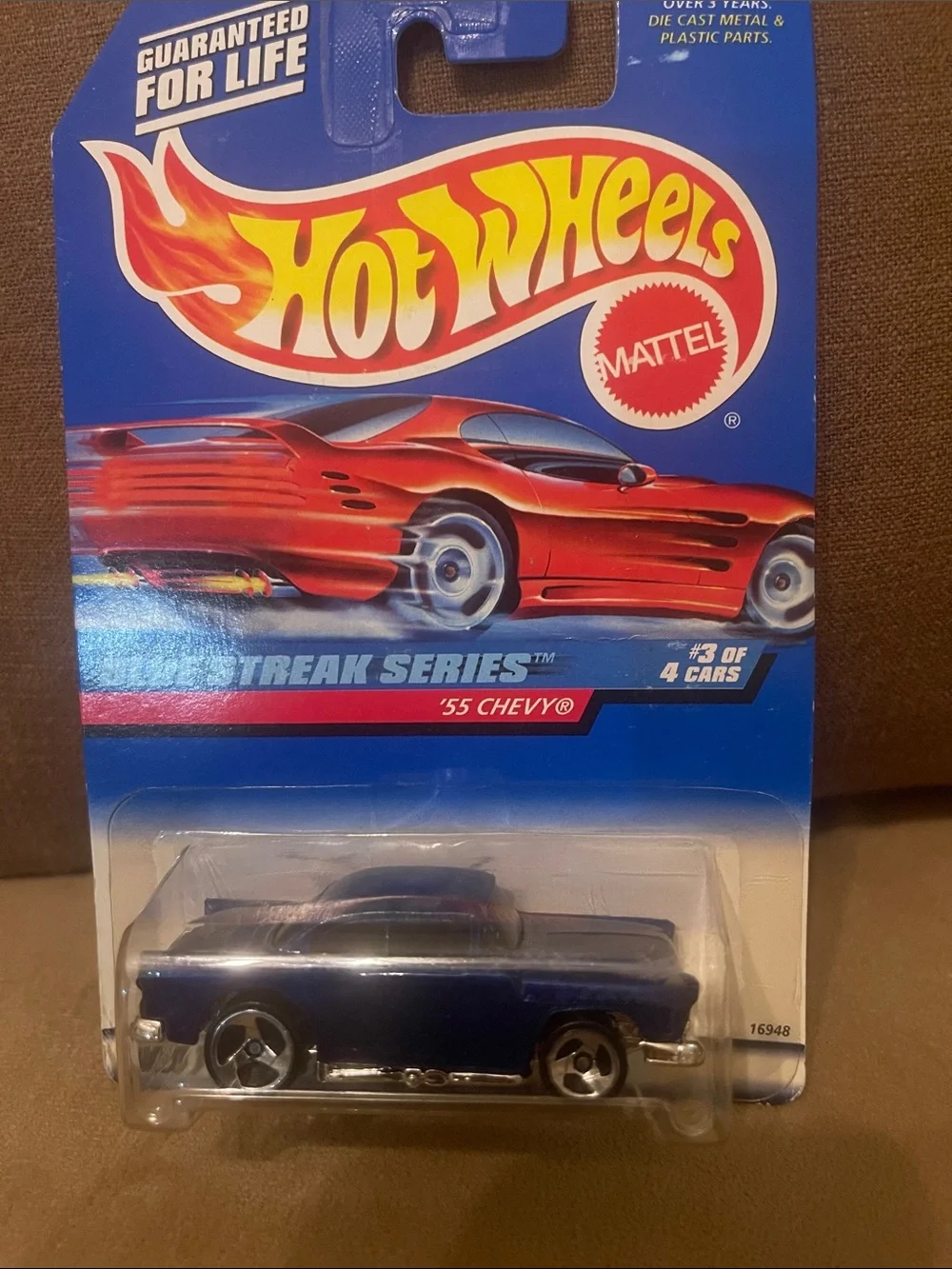 Mattel Hot Wheels Blue '55 Chevy Die-Cast Car - Picture 1 of 5
